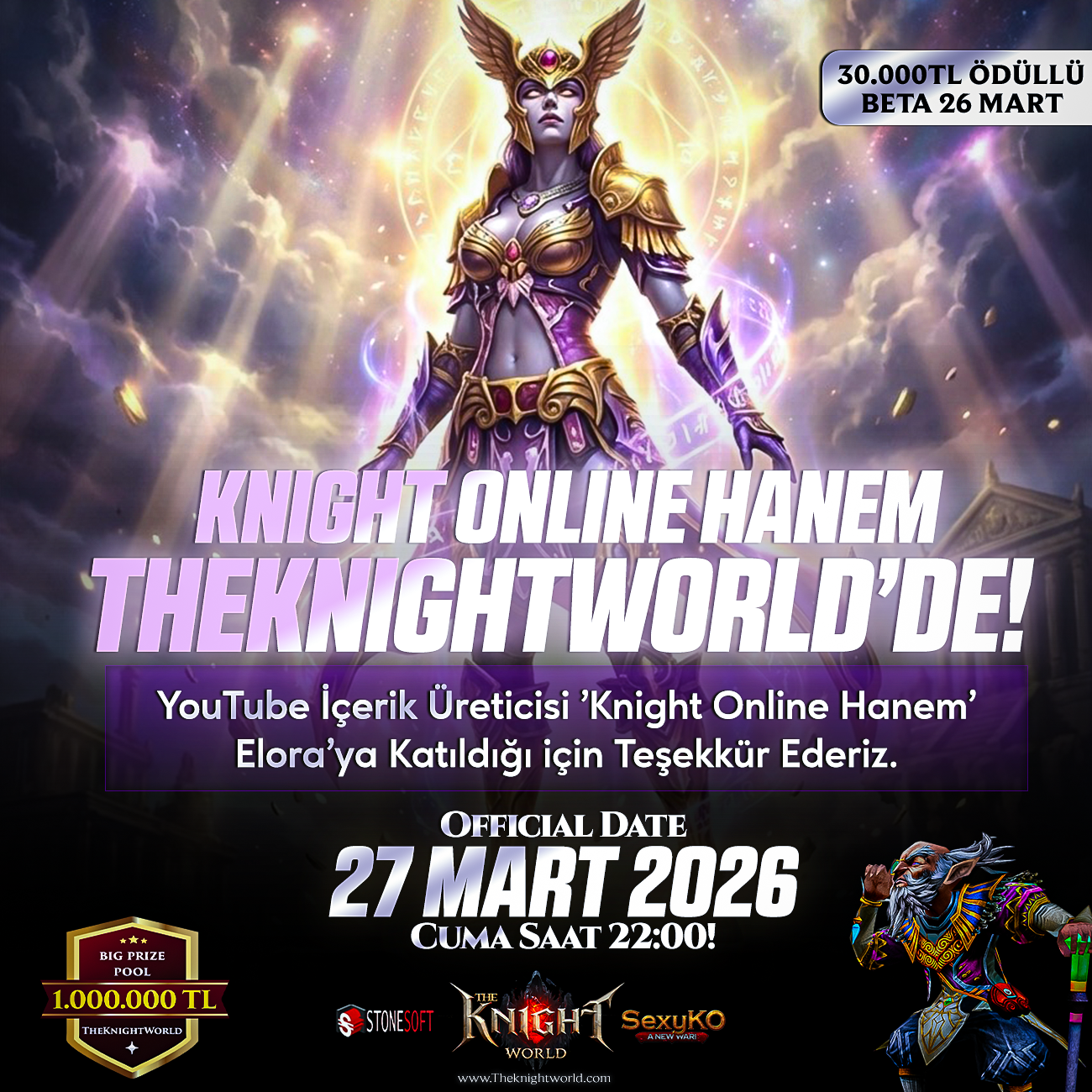 İÇERİK ÜRETİCİSİ 'KNİGHT ONLİNE HANEM' ELORA'da